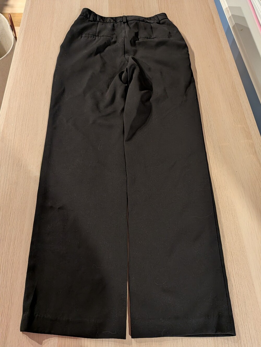 Women's Black Straight-Leg Dress Pants - Picture 2 of 2